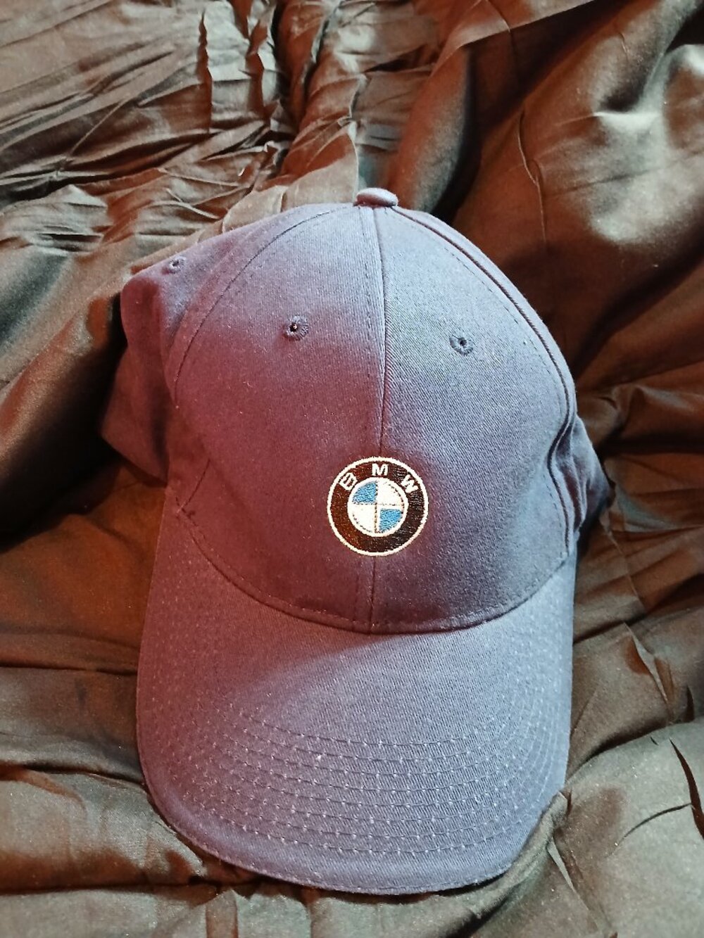 BMV Lifestyle Baseball Cap Hat Dark Blue Adjustable One Size